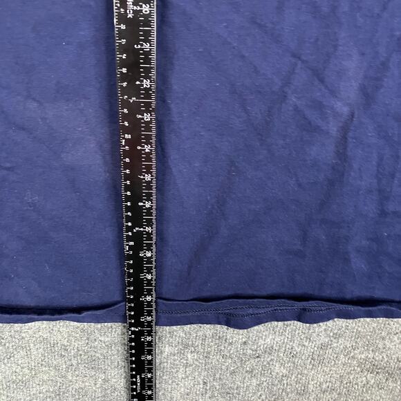 Pluma T-Shirt Mens XL Navy Heavyweight Cotton Solid Blank Vintage Tee - Picture 3 of 6